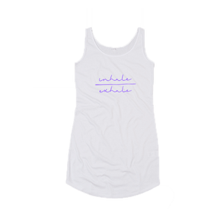 Sacred Threads yoga wear ethically sourced and produced super soft organic cotton vest dress