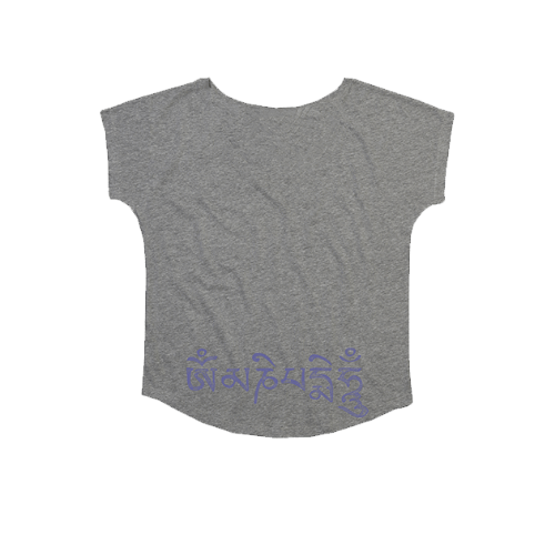 Sacred Threads yoga wear ethically sourced and produced super soft organic cotton womens shaped hem v neck t shirt tshirt